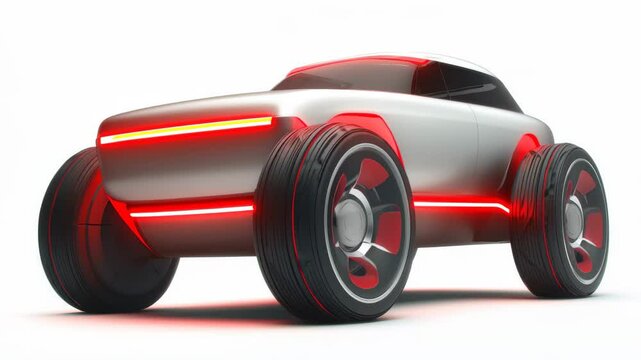Futuristic Electric Vehicle Design with Bold Features and Style
