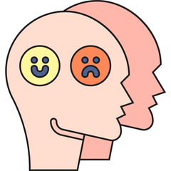 Dissociation icon single vector illustration