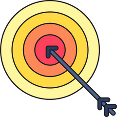 Goal icon single vector illustration