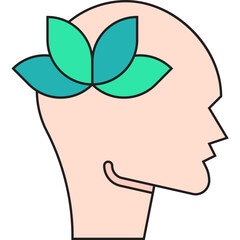 Calm icon single vector illustration