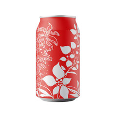 Fototapeta premium Multiple energy drink cans with bold, edgy label designs standing upright on transparent png background. Ai generated