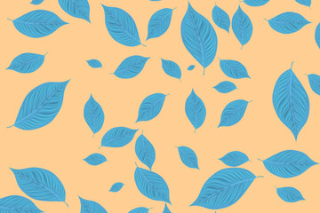 background with leaf collection pattern