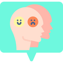 Dissociation icon single vector illustration