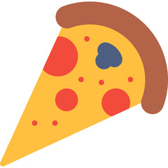 Pizza icon single vector illustration