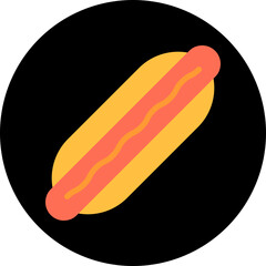 Hot Dog icon single vector illustration