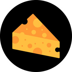 Cheese icon single vector illustration