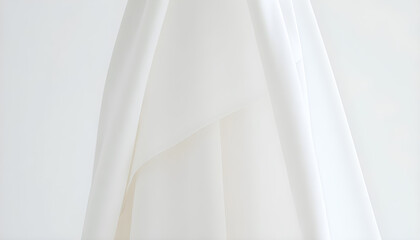 white dress hanging on a white wall