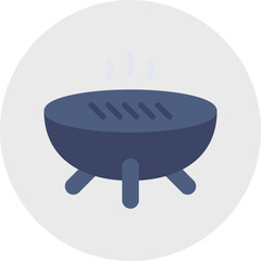 Grill icon single vector illustration