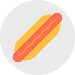 Hot Dog icon single vector illustration