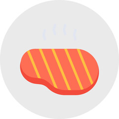 Steak icon single vector illustration