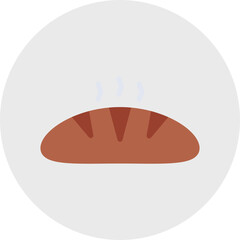 Bread icon single vector illustration