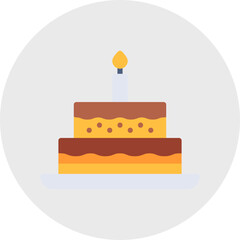 Cake icon single vector illustration
