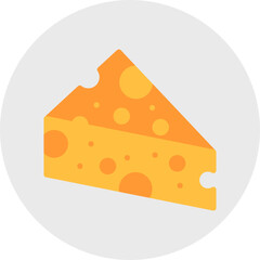 Cheese icon single vector illustration