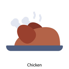 Chicken icon single vector illustration