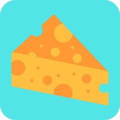 Cheese icon single vector illustration