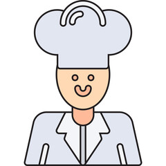 Chef icon single vector illustration