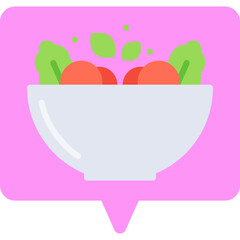 Salad icon single vector illustration