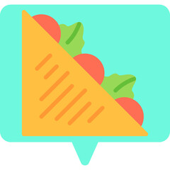 Sandwich icon single vector illustration