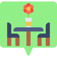 Table Restaurant icon single vector illustration