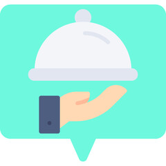 Waiter icon single vector illustration