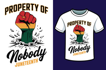 Vector t-shirt design, A powerful and vibrant illustration celebrating Juneteenth