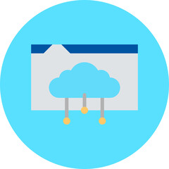 Web Hosting icon single vector illustration