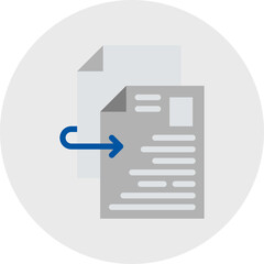 Duplicate Content icon single vector illustration