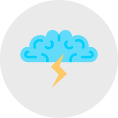 Brainstorming icon single vector illustration