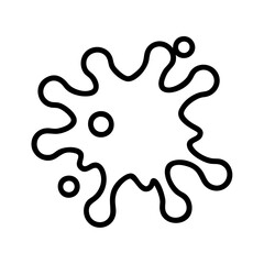 Abstract germ microbe bacteria cell biology virus pathogen icon vector illustration design element