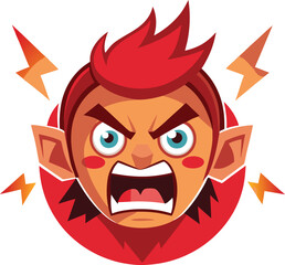 Angry face turning red animated Strikers