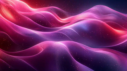 Obraz premium Abstract flowing purple and pink design with stars and smooth texture