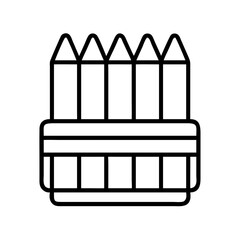 Coloring pencils set vector illustration drawing art supplies for school and creative projects