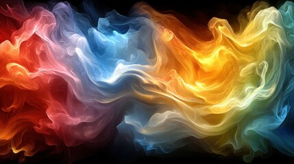 Obraz premium Abstract Colorful Swirls: A Symphony of Hues