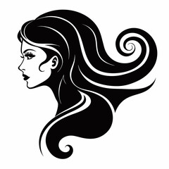 woman with long hair