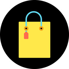 Shopping Bag icon single vector illustration