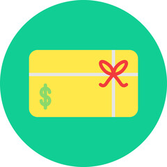 Gift Card icon single vector illustration
