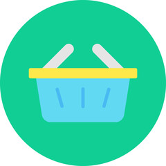 Shopping Basket icon single vector illustration