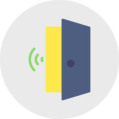 Automatic Doors icon single vector illustration