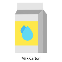 Milk Carton icon single vector illustration