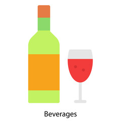 Beverages icon single vector illustration