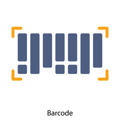 Barcode icon single vector illustration