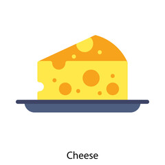 Cheese icon single vector illustration