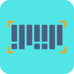 Barcode icon single vector illustration