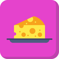 Cheese icon single vector illustration