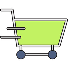 Shopping Cart icon single vector illustration
