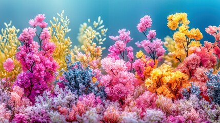Vibrant Floral Paradise: A Symphony of Colors in Full Bloom