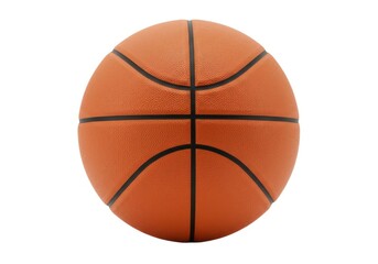 Orange basketball isolated sports equipment game play ball isolated on white background