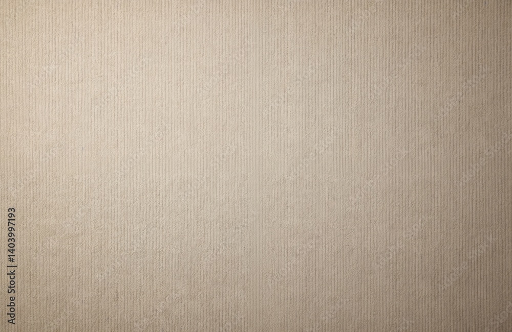 Poster rough beige fabric texture with vertical lines. retro background, canvas material. textile design fo