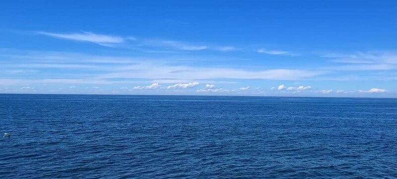 Bluest ocean and sky (video)