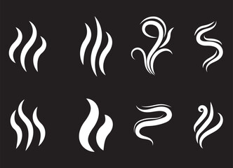 Anti-bad smell icon. Odor control label set